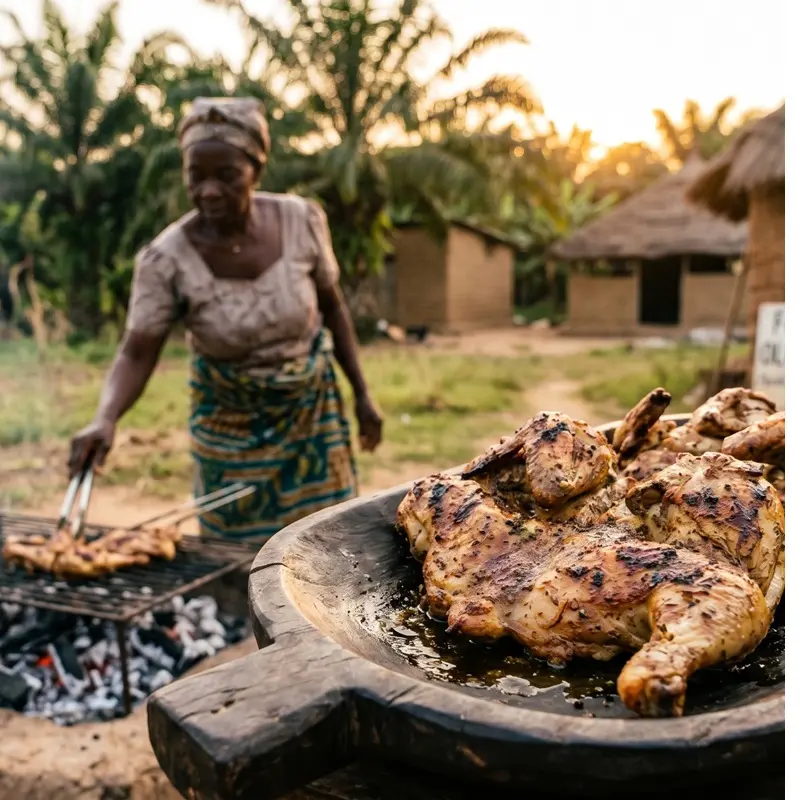 Poulet Transformé (Braisé aux épices)