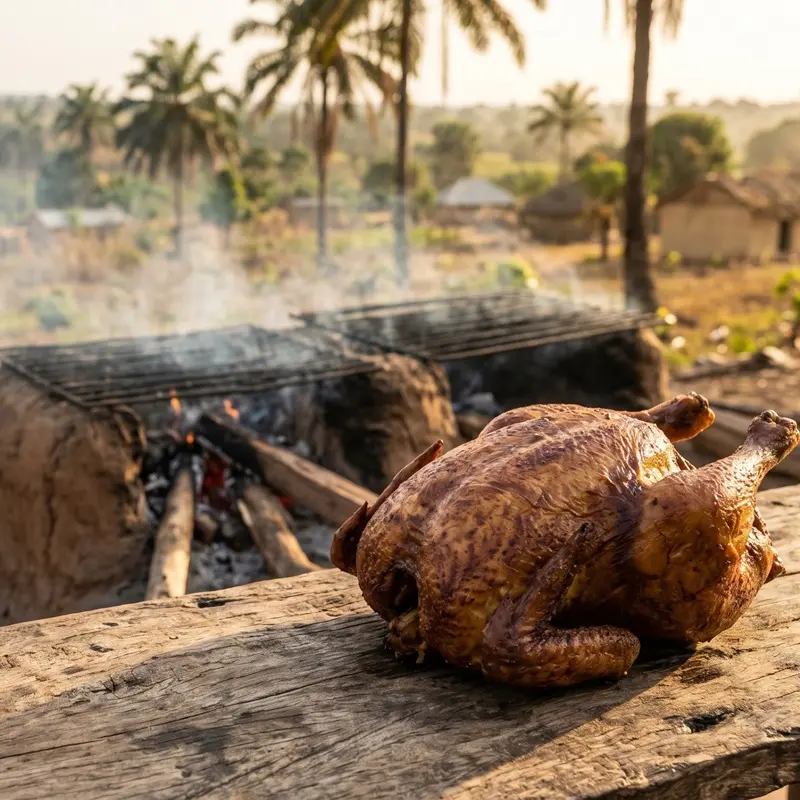 Poulet Transformé (Fumé au feu de bois)