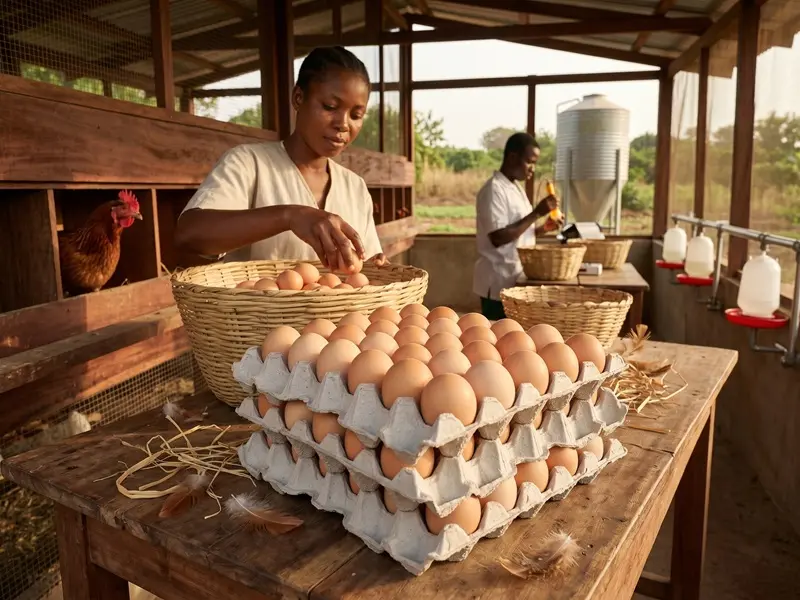 Oeufs de table frais